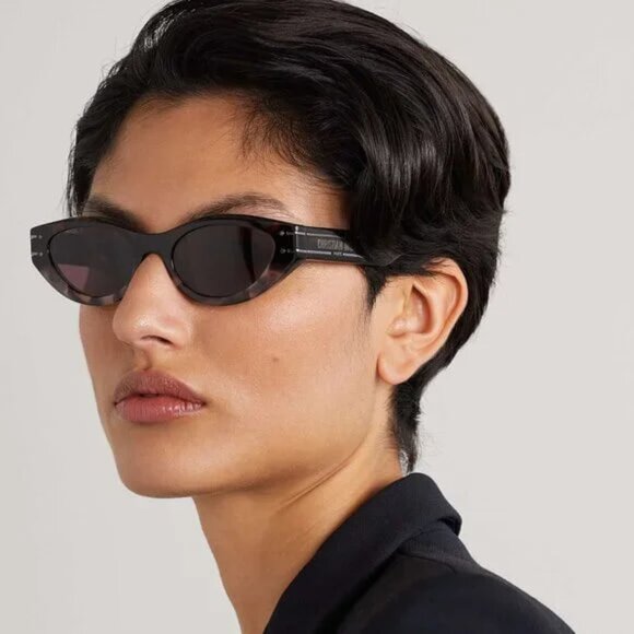 NEW DIOR DIORSIGNATURE B5I 18A BLACK HAVANA WOMEN SUNGLASSES DIOR - Picture 1 of 13